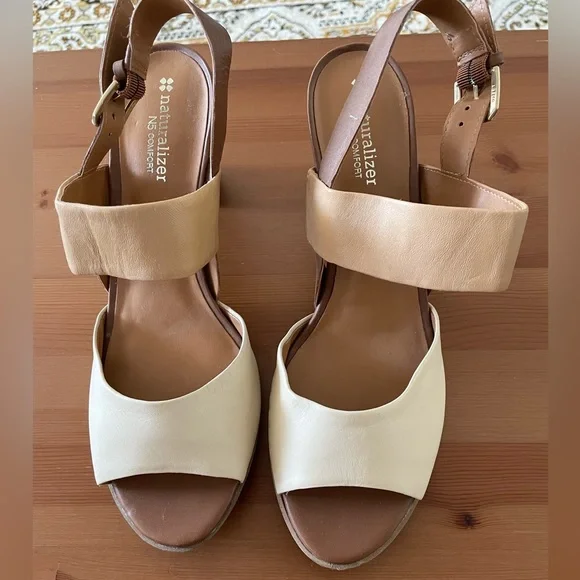 ⭐️ Host Pick⭐️ NATURALIZER nude/tan sandals. 8 cm heel. Brand new. NWOT - Picture 6 of 8